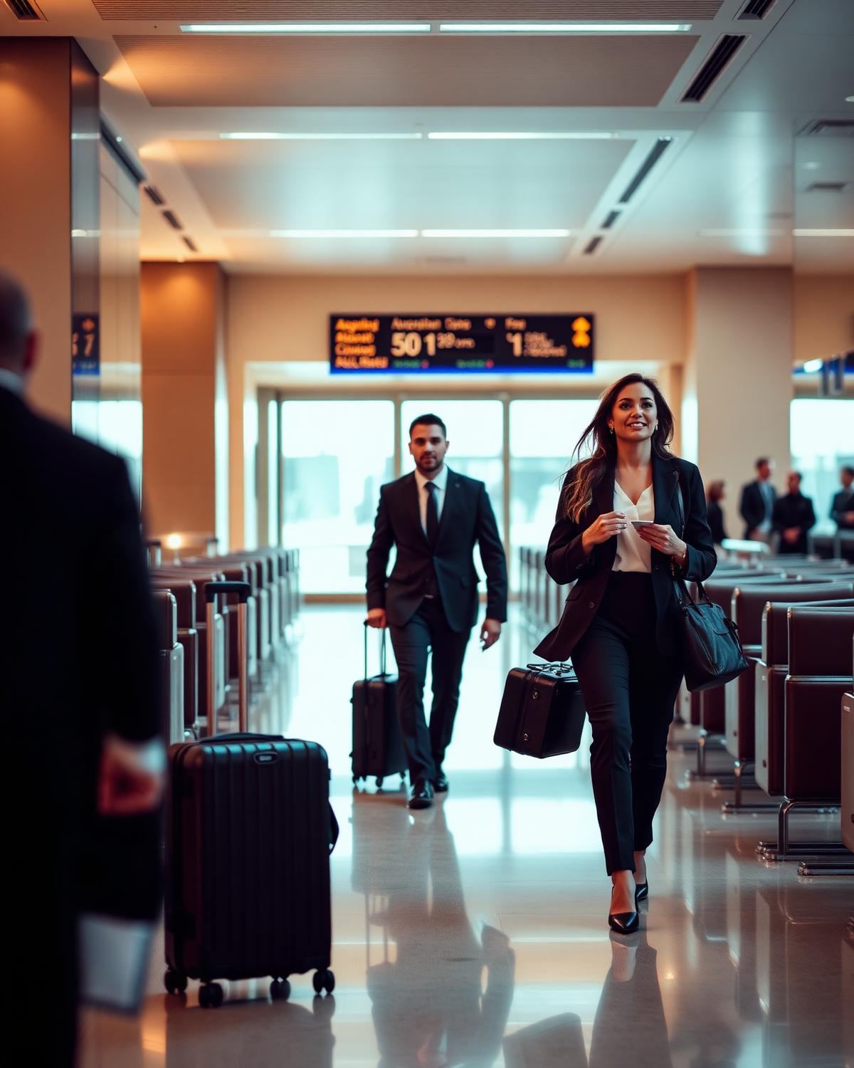 Elegant travel moment